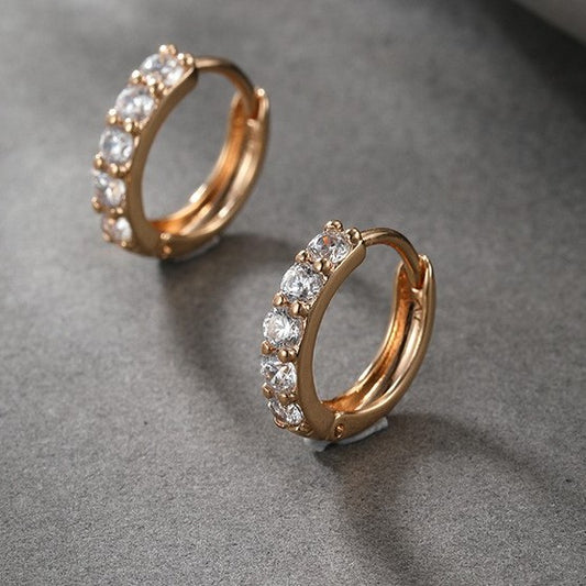 Classic Pavé Huggie Earrings