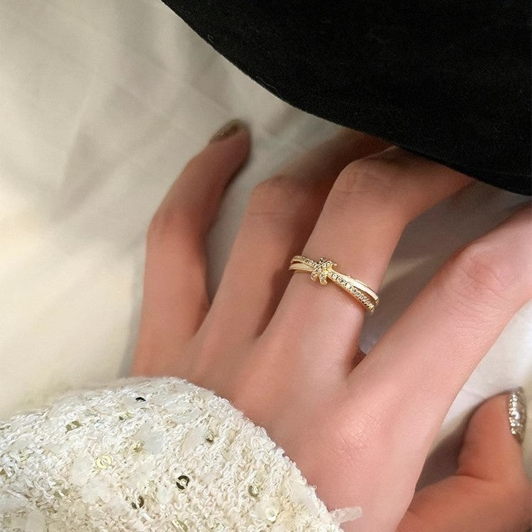 Golden Bow Ring