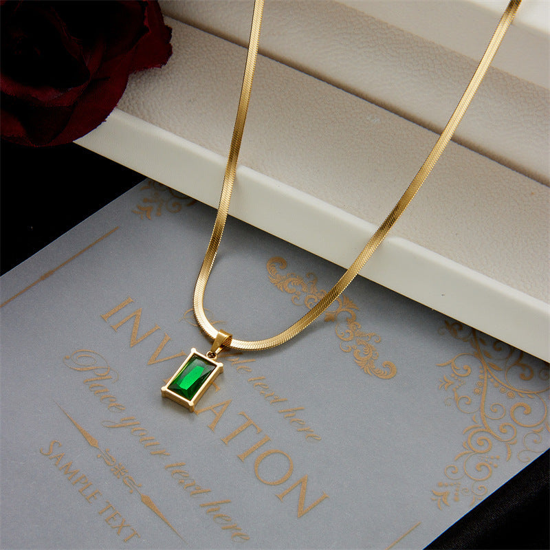 Emerald Poise Necklace