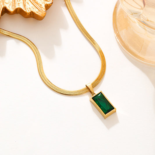 Emerald Poise Necklace