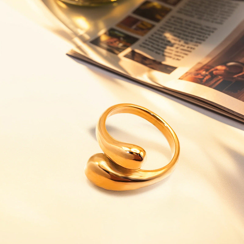 Golden Flow Ring